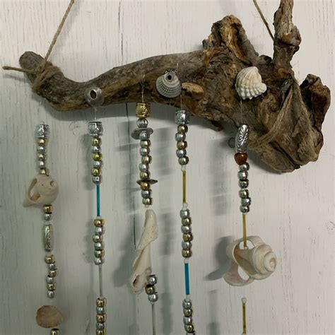 Shell Driftwood And Beads Wind Chime Дерево