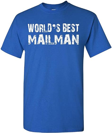 World S Best Mailman Adult Shirt 5xl Royal