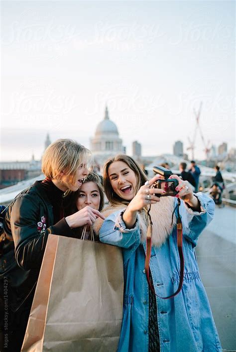 Tourists Make A Selfie In London By Stocksy Contributor Kkgas