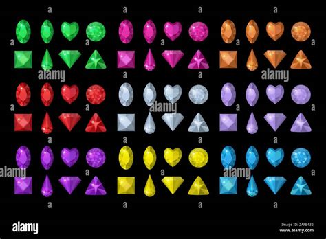 Different Shape Jewels Hi Res Stock Photography And Images Alamy