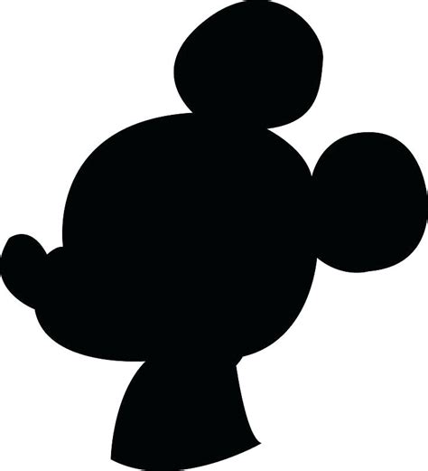 Silhouette Of Mickey Mouse Head At Getdrawings Free Download