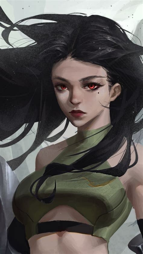 Fantasy Dark Hair Beautiful Woman 720x1280 Wallpaper Character