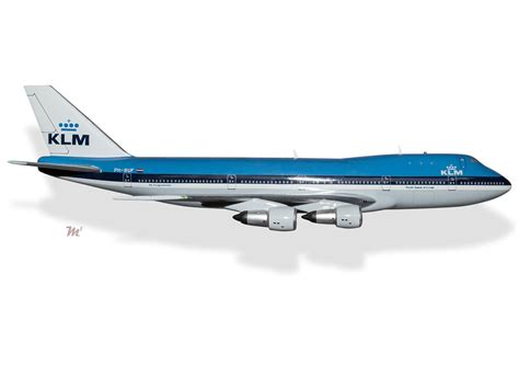 Boeing 747 200 Klm Royal Dutch Airlines Model Private And Civilian 199