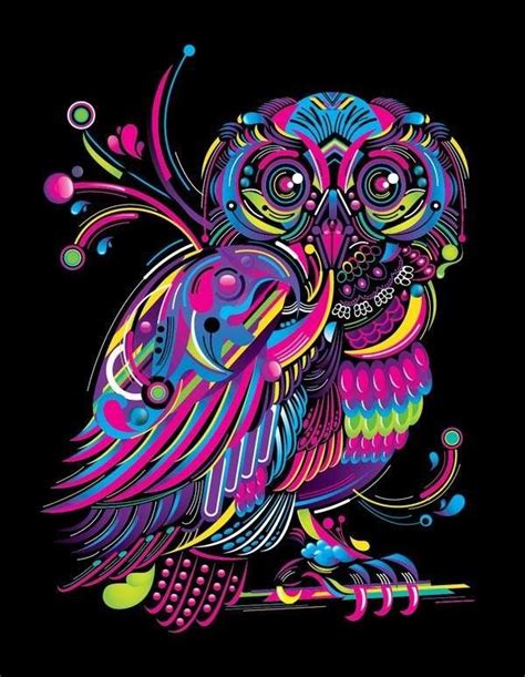 Colorful Owl Design Owl Wallpaper Owl Art Owls Drawing