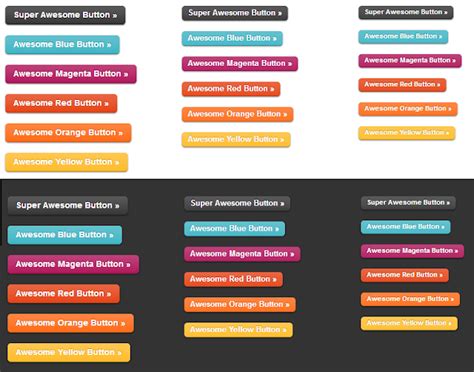 Awesome Buttons With Css3 And Rgba Jquery 2 Dotnet
