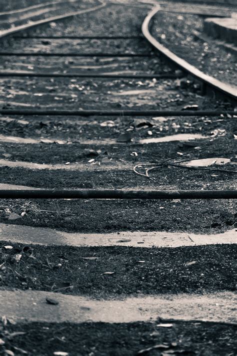 Free Images Black And White Wood Track Railway Railroad Traffic