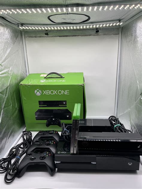 Microsoft Xbox One Kinect Bundle 500gb Black Console W3 Controllers