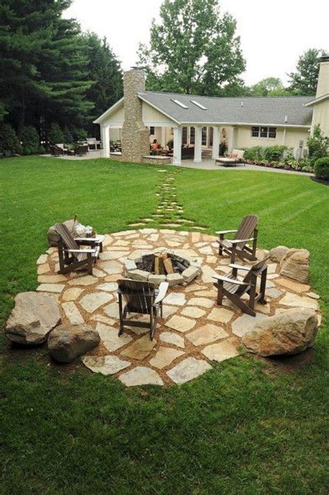 Diy Outdoor Fire Pit Design Ideas To Give The Joy In The Backyard Large Backyard Landscaping