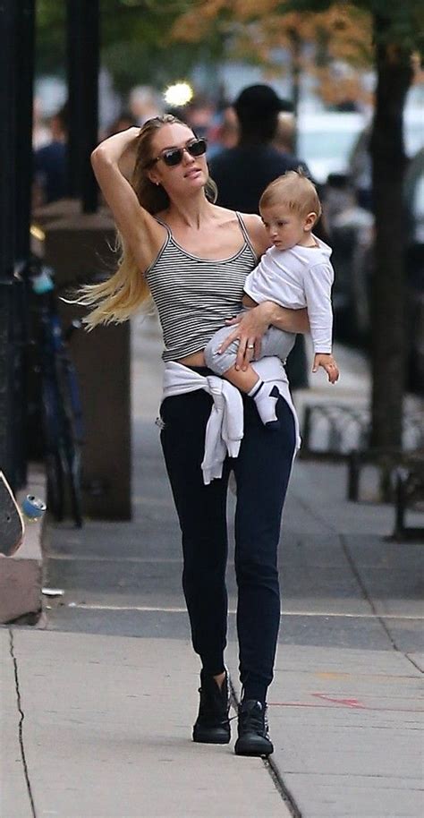 Candice With Her Son Candice Swanepoel Style Celebrity Street Style African Model
