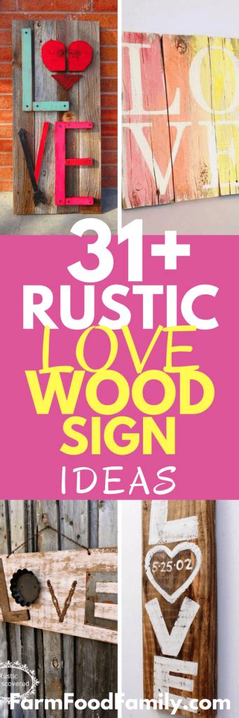 31 Sweet And Rustic Wooden Love Signs That Youll Love