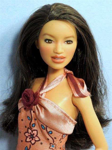 Barbie Doll Repaint Ooak Custom Repainted Fashionistas Asian Dressed By
