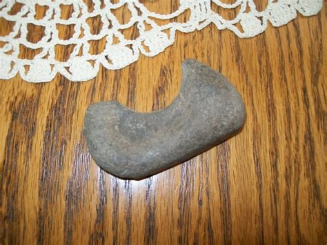 Unique Antique Iowa River Native American Indian Stone Carving Tool