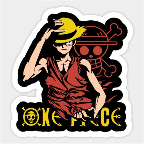 One Piece Monkey D Luffy Vector Anime Manga Sticker Teepublic