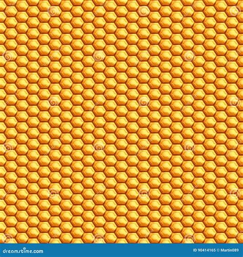 Seamless Honeycomb Pattern Vector Illustration