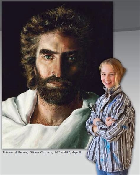 8 Year Old Artist Paints Jesus Painting
