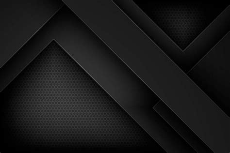 Fondo De Vector Abstracto Negro Con Características Superpuestas