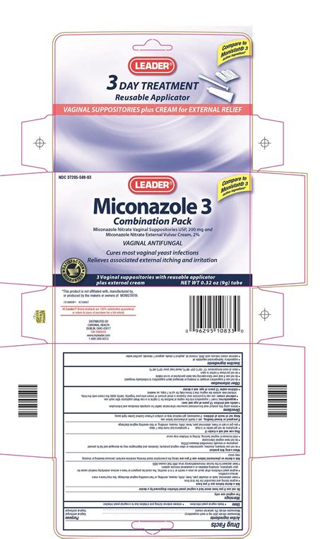 Miconazole 3 Combination Pack Kit Cardinal Health