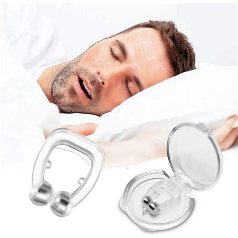 Sandy 2 Pcs Stop Snoring Aid Snoring Solution Nose Silicone Device
