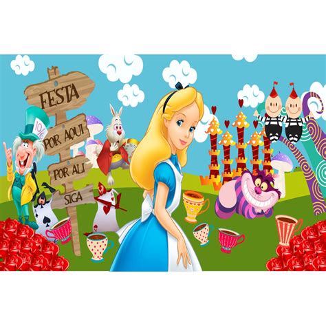 Painel Festa Infantil Alice No Pais Das Maravilhas Shopee Brasil