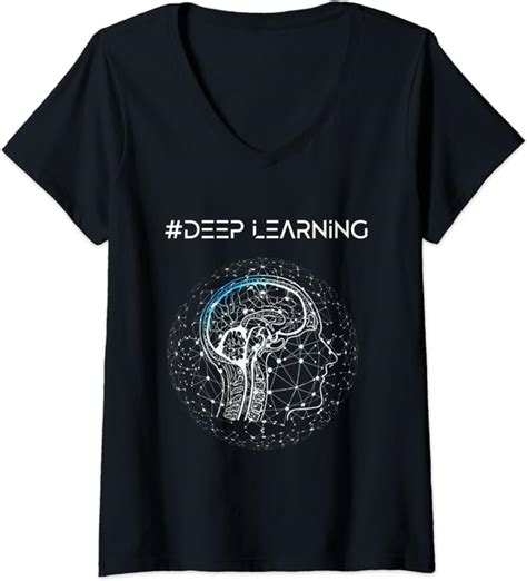 Womens Deep Learning Data Science Machine Learning Ai V Neck T Shirt