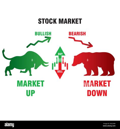 Stock Market Vector Bullish And Bearish Symbols On Stock Market Images