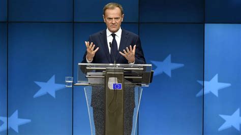 Donald is a masculine given name derived from the gaelic name dòmhnall. EU's Donald Tusk: Theresa May's Brexit trade plan 'will ...