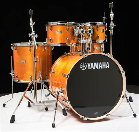 Yamaha Stage Custom Honey Amber 5pc Drum Set Whardware