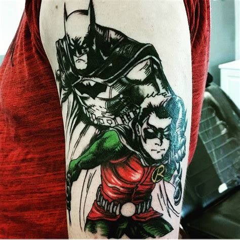 Batman Comic Strip Tattoo