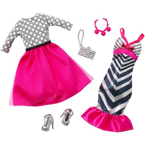 Barbie Fashion 2 Pack 1 Pink Glitzy Stripes