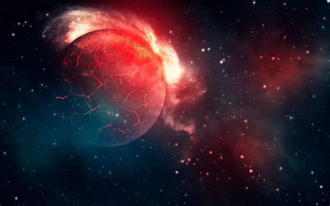Red Planet Universe Space Hd Desktop Wallpaper 2560x1600 Download