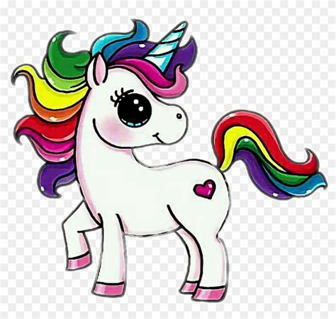 Unicorn Drawing Draw So Cute Free Transparent Png Clipart Images Download