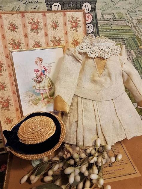 Lovely Antique Jumeau Size 1 Bebe Outfit In Box ~~~ When