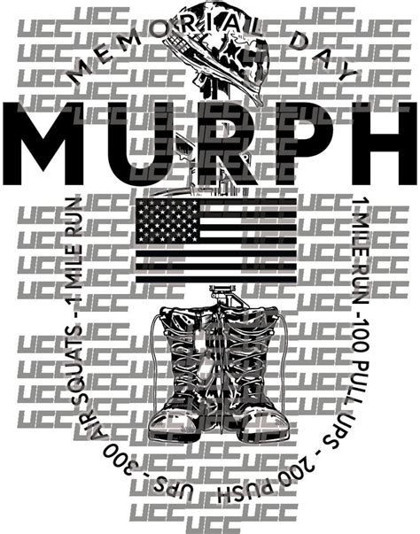 Murph Shirt Flag Svg Faithful Memorial Day Murph Svg American Flag