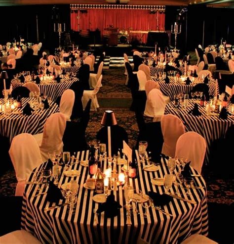 Photo Of Black Tie Party Decor Yahoo Search Results Black And White Theme Black Tie Party