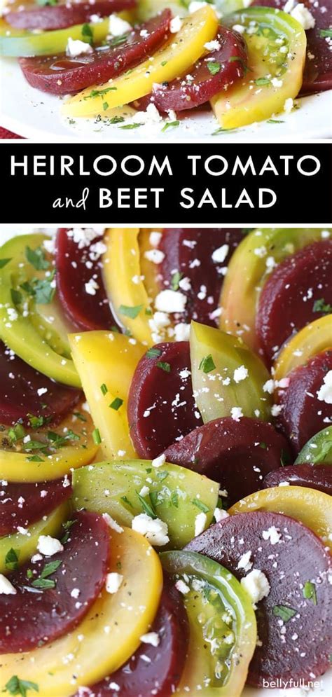 Heirloom Tomatoes And Pickled Beets Pair Together In This Delicious