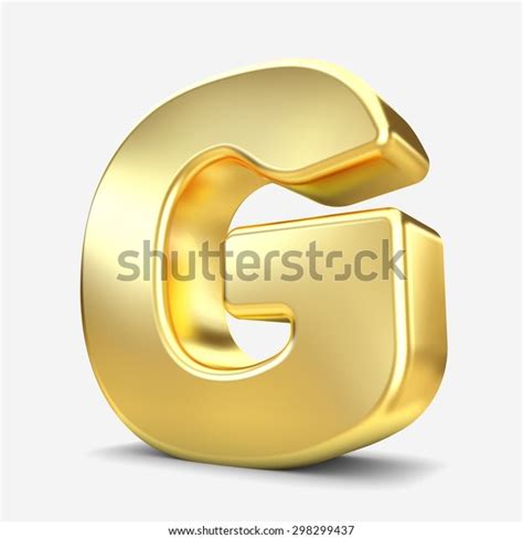 3d Gold Metal Letter G Isolated Stock Illustration 298299437 Shutterstock