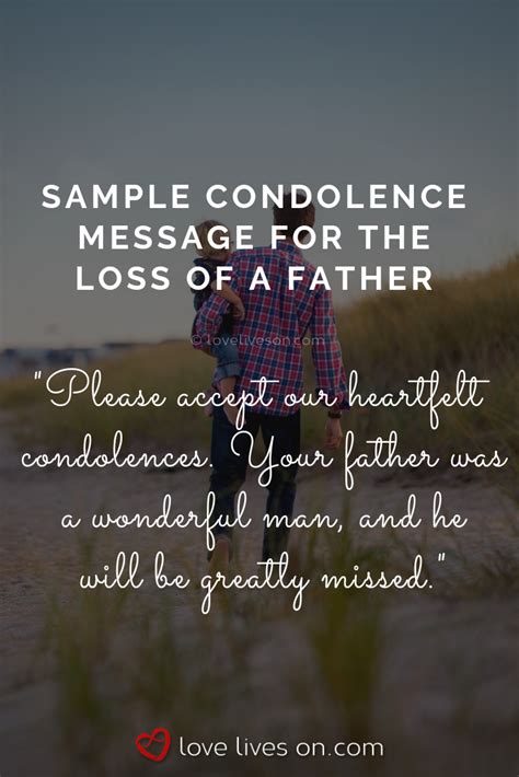 What to say sympathy loss of father. Sample Sympathy Messages For Loss Of Father | The Document ...