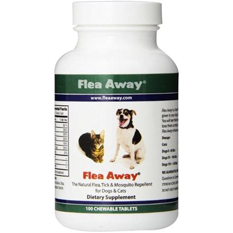 Flea Away Chewable Flea And Tick For Dogs Cats All Natural Repellent