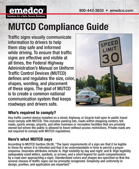 Mutcd Compliance Guide Emedco