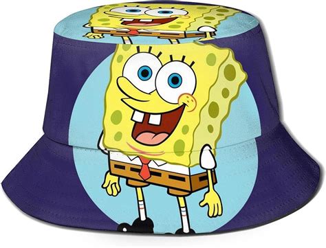 Pagehar Spongebob Squarepant Bucket Hat Fishermans Hats Printed Double