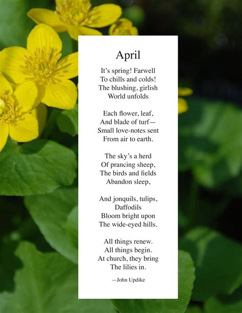 We compiled some of the best april quotes for people like you who find this month as meaningful, special, and unforgettable. April Poems And Quotes. QuotesGram