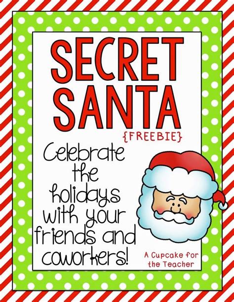 Secret Santa Freebie Secret Santa Poems Secret Santa T Exchange