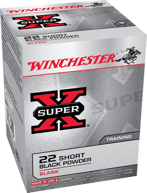 Winchester Ammo X22sb Super X Black Powder Blank 22 Short 50 Bx 100 Cs