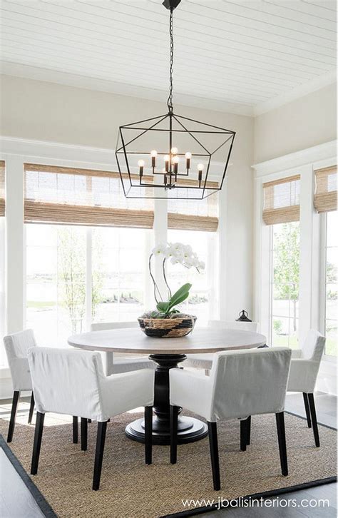 Transform your dining room table with fun. Modern Farmhouse Dining Room. Simple design approach with ...