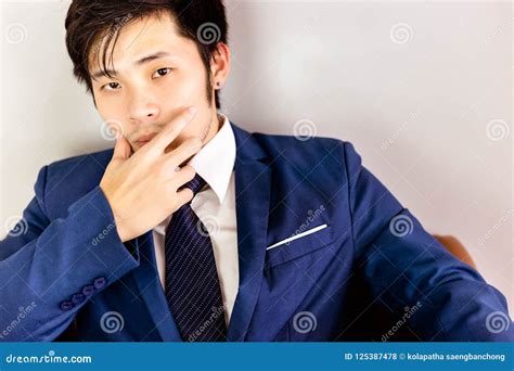 Portrait Charming Handsome Young Businessman Attractive Handsome Guy