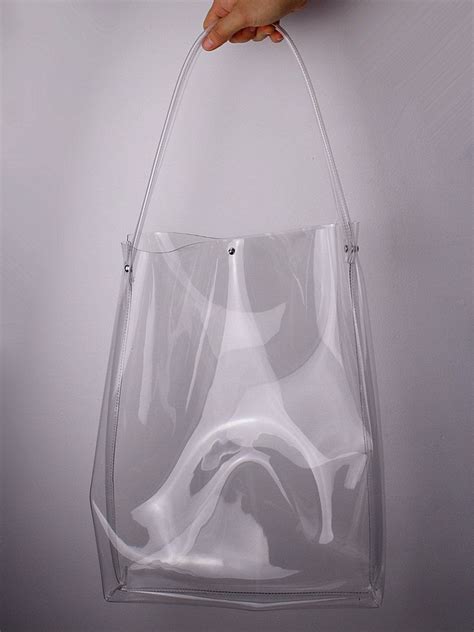 Clothing Shoes And Accessories Clear Vinyl Pvc Plastic Bag Tote