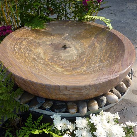 Babbling Bowl Fountain Rainbow Sandstone Large Water Features