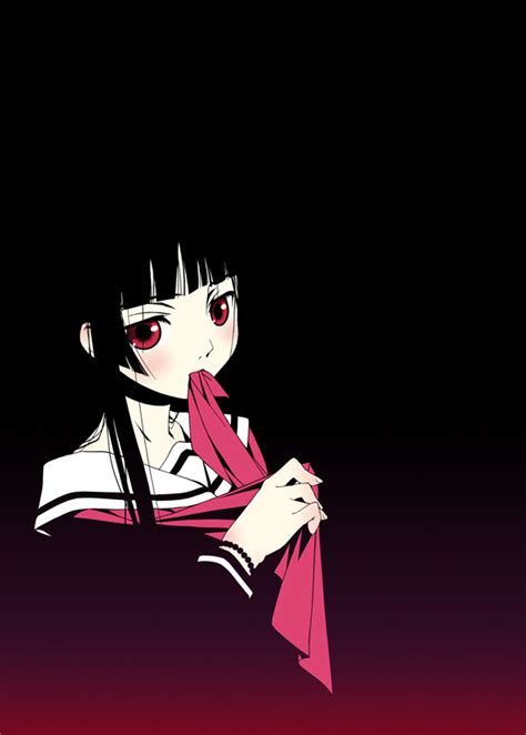 Murakami Suigun Enma Ai F Ism Jigoku Shoujo 00s 1girl Black Hair