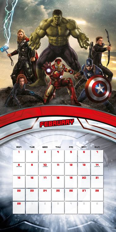 Avengers Age Of Ultron Calendars 2018 On Europosters