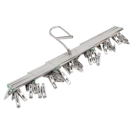 Cresnel clothes stainless steel drying rack. Stainless Steel Drying Rack with 35 Clips, Space Saver ...